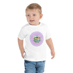 Load image into Gallery viewer, Pico and Flicka White Short Sleeve Toddler Shirt – &quot;Come Play Pickleball&quot;
