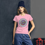Load image into Gallery viewer, NPC Retro Collection - &quot;I LOVE pickleball!&quot; Women&#39;s Short Sleeve Cotton Shirt.
