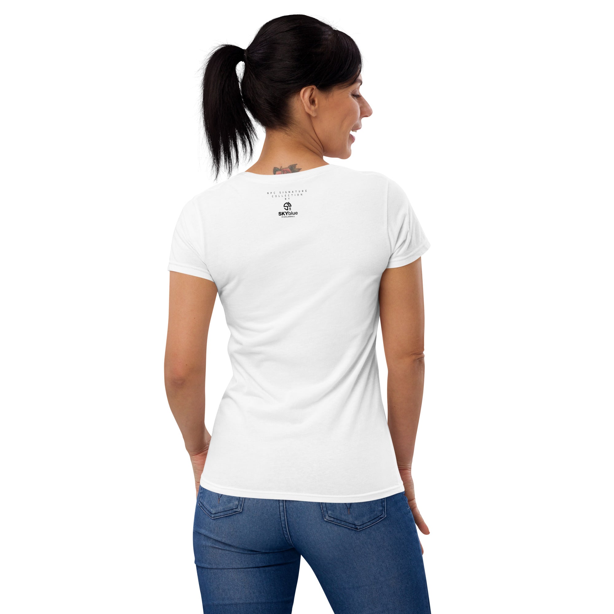 NPC Signature Collection "Painting Lines!" Women's Short Sleeve Cotton Shirt