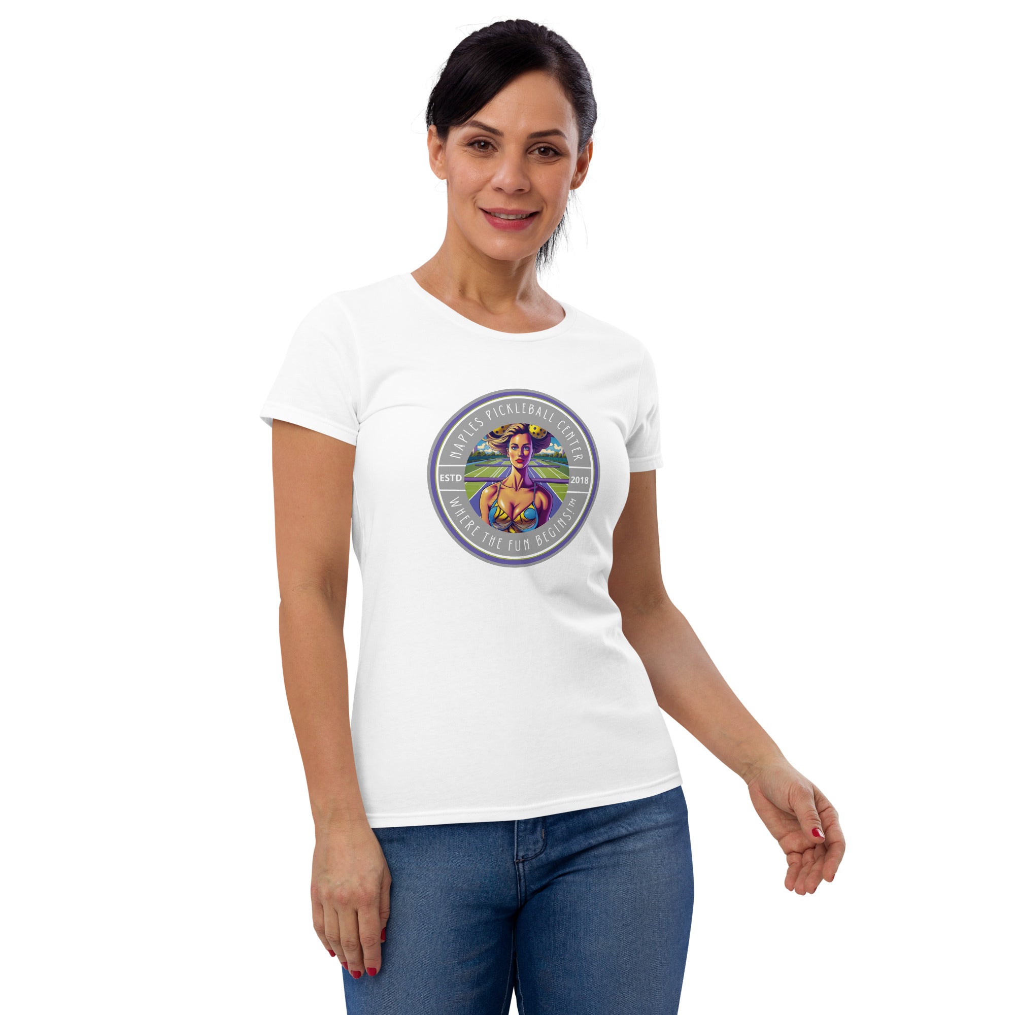 NPC Signature Collection "Go with the Flow!" Women's short sleeve cotton t-shirt