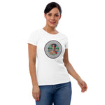 Load image into Gallery viewer, NPC Signature Collection &quot;The United Nations of Pickleball Women™ !&quot; Women&#39;s short sleeve cotton t-shirt
