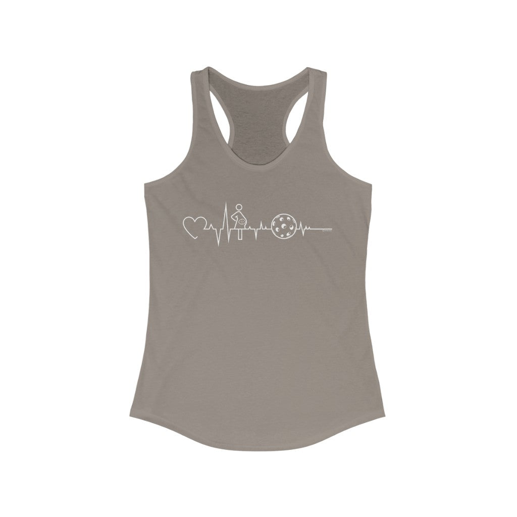 Women's Racerback Tank - Baby Boy on Board - Love, Baby Boy & Pickleball