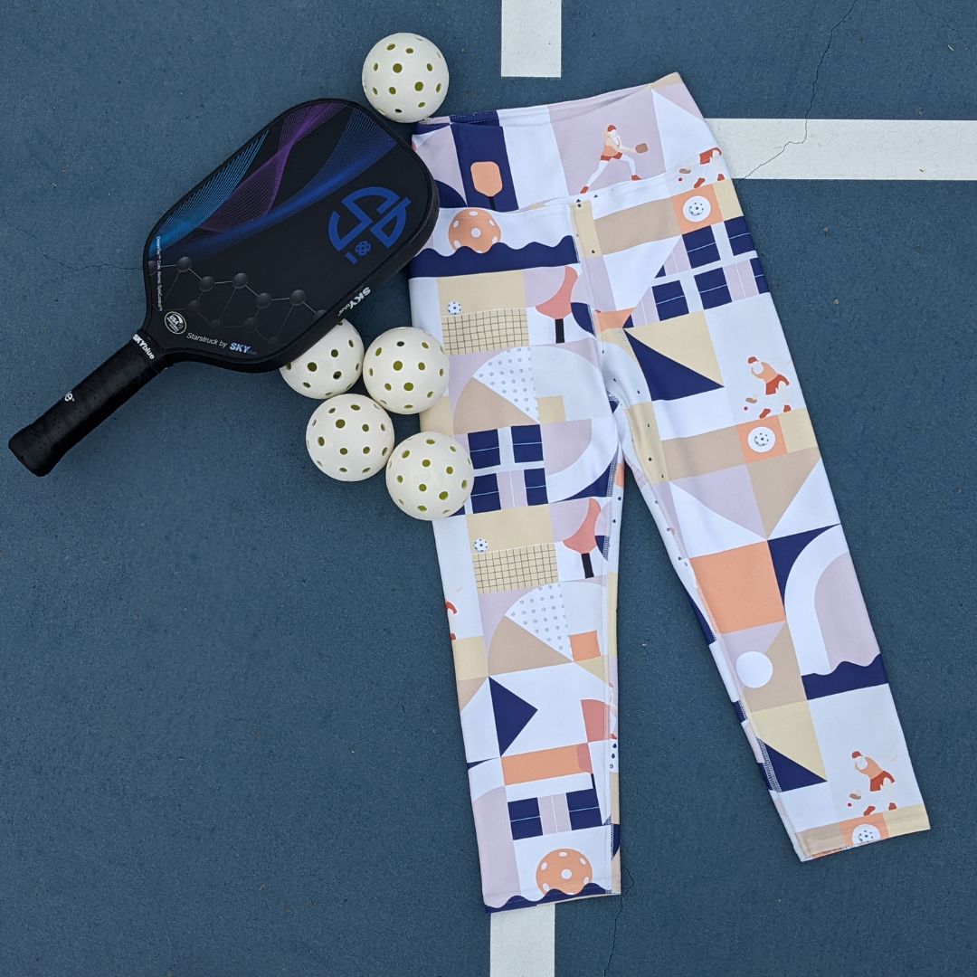 Dink & Drive under the Sun Traditionalist© Women's High-Waisted Pickleball Capris, UPF 50+