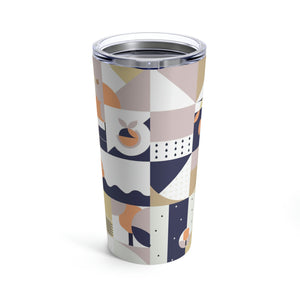 Dink & Drive under the Sun Traditionalist© Stainless Steel Vacuum Insulated Tumbler 20oz for Pickleball Enthusiasts