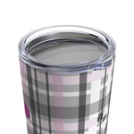 Load image into Gallery viewer, Got Pla(yed)id© Grey &amp; Fuchsia Tumbler 20oz
