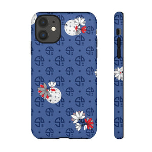Tough Cases for various Cell Phone Models - For Pickleball Enthusiasts - Spring Dink Logo Red, White & Blue