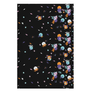 Spring Dink Gradient© Black, Orange, Aqua, White, Pink & Purple Wrapping Paper for Pickleball Enthusiasts