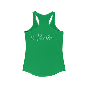 Women's Racerback Tank - Baby Girl on Board - Love, Baby Girl & Pickleball