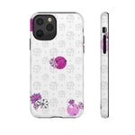 Load image into Gallery viewer, Tough Cases for Various Cell Phone Models - For Pickleball Enthusiasts - Spring Dink Logo Grey &amp; Fuchsia
