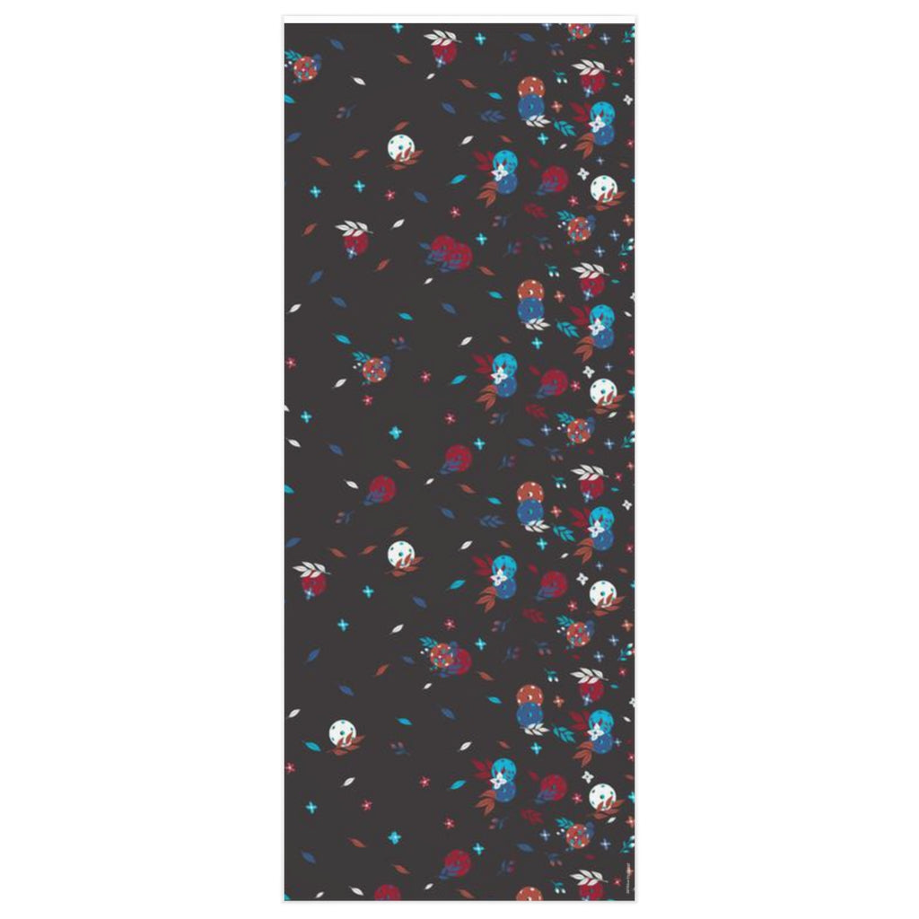 Spring Dink Gradient© Hopeful Discordance Brown, White, Blue, Teal & Dark Red Wrapping Paper for Pickleball Enthusiasts