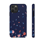 Load image into Gallery viewer, Tough Cases various Phone Models  - Spring Dink Gradient© Blue Design for Pickleball Enthusiasts
