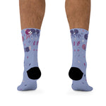 Load image into Gallery viewer, Spring Dink Gradient© Lavender Socks for Pickleball Enthusiasts
