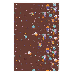 Spring Dink Gradient© Ambient Brown, White, Pink, Aqua, Orange & Purple Wrapping Paper for Pickleball Enthusiasts