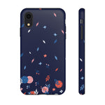Load image into Gallery viewer, Tough Cases various Phone Models  - Spring Dink Gradient© Blue Design for Pickleball Enthusiasts
