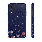 Load image into Gallery viewer, Tough Cases various Phone Models  - Spring Dink Gradient© Blue Design for Pickleball Enthusiasts
