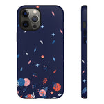 Load image into Gallery viewer, Tough Cases various Phone Models  - Spring Dink Gradient© Blue Design for Pickleball Enthusiasts
