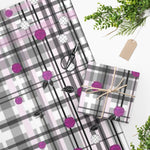 Load image into Gallery viewer, Got Pla(yed)id© Grey &amp; Fuchsia - Wrapping Paper
