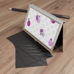 Load image into Gallery viewer, Spring Dink Logo© Grey &amp; Fuchsia - Business Card Holder for Pickleball Enthusiasts
