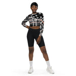 Load image into Gallery viewer, Ball On! Recycled Long-Sleeve Crop Top for Women Pickleball Enthusiasts, UPF 50+
