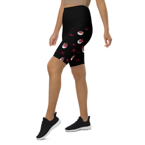 Be my Valentine! XO Women's High Waisted Long Shorts w/pocket for Pickleball Enthusiasts