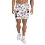 Load image into Gallery viewer, Dink &amp; Drive under the Sun© Happy Hour Recycled Men&#39;s Long Casual Shorts for Pickleball Enthusiasts
