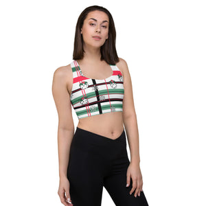 Got Pla(yed)id Holly Pickleball© Compression Racerback Sports Bra for Pickleball Enthusiasts