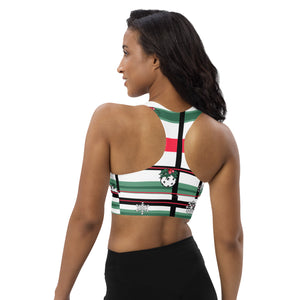 Got Pla(yed)id Holly Pickleball© Compression Racerback Sports Bra for Pickleball Enthusiasts