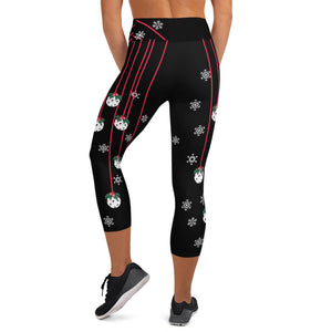 Holly Pickleball© High Waisted Women's Pickleball Capris, UPF 50+