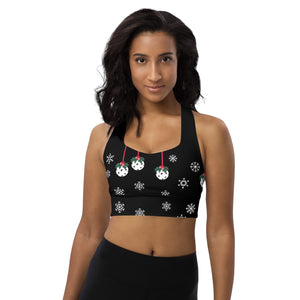 Holly Pickleball© Compression Racerback Sports Bra for Pickleball Enthusiasts