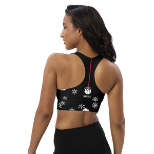 Holly Pickleball© Compression Racerback Sports Bra for Pickleball Enthusiasts