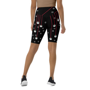 Holly Pickleball© Women's High -Waisted Long Shorts w/pocket for Pickleball Enthusiasts