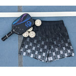 Load image into Gallery viewer, &quot;I Campi da Pickleball©&quot; Ombre 15 Shades of Grey Men&#39;s Long Casual Shorts for Pickleball Enthusiasts
