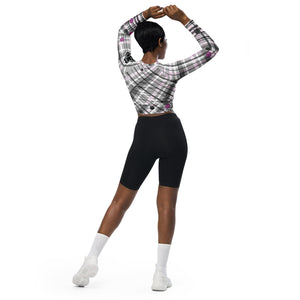 Love is in the Air!© Fleur Women's Performance Recycled long-sleeve crop top, UPF 50+