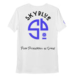 Load image into Gallery viewer, Play Pickleball in Style! SKYblue™ for Got Pla(yed)id© Black, White, Blue &amp; Pink Men&#39;s Performance Athletic Short Sleeve Shirt w/MaxDri &amp; MicroBlok
