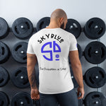 Load image into Gallery viewer, Play Pickleball in Style! SKYblue™ for Got Pla(yed)id© Black, White, Blue &amp; Pink Men&#39;s Performance Athletic Short Sleeve Shirt w/MaxDri &amp; MicroBlok
