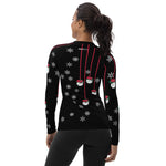 Load image into Gallery viewer, Poinsettia Pickleball© Women&#39;s Performance Long Sleeve Shirt for Pickleball Enthusiasts, UPF 50+
