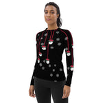 Load image into Gallery viewer, Poinsettia Pickleball© Women&#39;s Performance Long Sleeve Shirt for Pickleball Enthusiasts, UPF 50+

