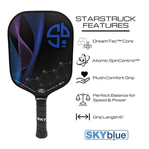 Starstruck Carbon Fiber Pickleball Paddle by Skyblue Pickleball