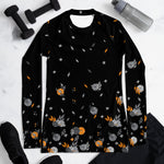 Load image into Gallery viewer, Spring Dink Gradient© Black, 15 Shades of Gray &amp; Orange, Women&#39;s Performance Long Sleeve Shirt for Pickleball Enthusiasts, UPF 50+
