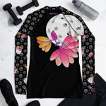 Load image into Gallery viewer, Spring Dink Logo© Ball On! Black, White, Golden Yellow, Beetroot Purple, Prism Violet, &amp; Wood Violet Women&#39;s Performance Long Sleeve Shirt for Pickleball Enthusiasts, UPF 50+
