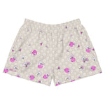 Load image into Gallery viewer, Spring Dink Logo© Gradient Beige &amp; Fuchsia Women&#39;s Pickleball Athletic Short Shorts w/pockets
