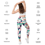 Load image into Gallery viewer, Dink &amp; Drive under the Sun Ambient© Women&#39;s Pickleball Performance Leggings with pockets, UPF 50+
