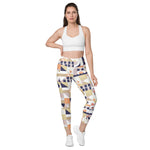 Load image into Gallery viewer, Dink &amp; Drive under the Sun Traditionalist© Women&#39;s Pickleball Performance Leggings with pockets, UPF 50+
