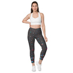 Load image into Gallery viewer, Spring Dink Gradient© Hopeful Discordance High-Waisted Pickleball Performance Leggings with pockets, UPF 50+
