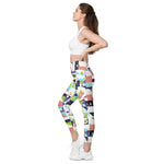 Load image into Gallery viewer, Dink &amp; Drive under the Sun Rowdy© Pickleball Performance Leggings with pockets, UPF 50+
