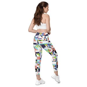 Dink & Drive under the Sun Rowdy© Pickleball Performance Leggings with pockets, UPF 50+