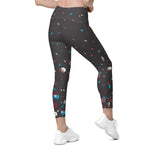 Load image into Gallery viewer, Spring Dink Gradient© Hopeful Discordance High-Waisted Pickleball Performance Leggings with pockets, UPF 50+
