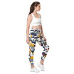 Load image into Gallery viewer, Dink &amp; Drive under the Sun Soft Chaos© Women&#39;s Pickleball Performance Leggings with pockets, UPF 50+

