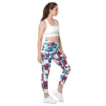 Load image into Gallery viewer, Dink &amp; Drive under the Sun Hopeful Discordance© Pickleball Performance Leggings with pockets, UPF 50+
