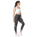 Load image into Gallery viewer, Spring Dink Gradient© Hopeful Discordance High-Waisted Pickleball Performance Leggings with pockets, UPF 50+
